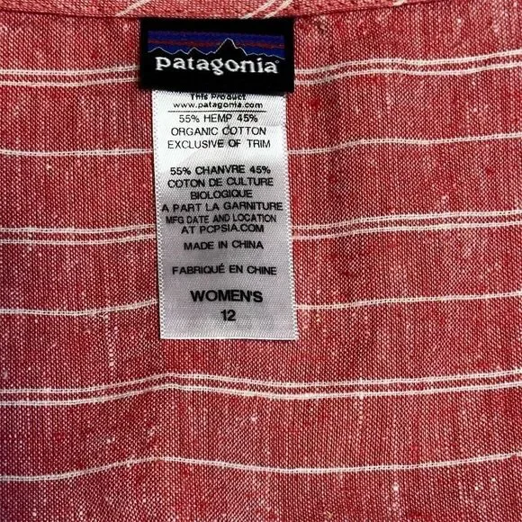 Patagonia Pink Striped Midi Dress - Picture 5 of 7